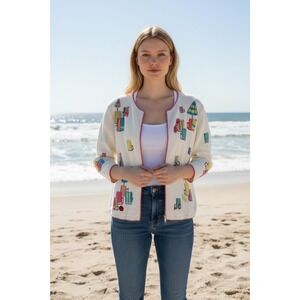 NEW!! Zipper,Embroidered,Summer,Beach,Ocean,Lakegirl,Grandma,FINALSALE! SEE PICS